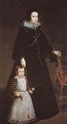 Princess and her son VELAZQUEZ, Diego Rodriguez de Silva y